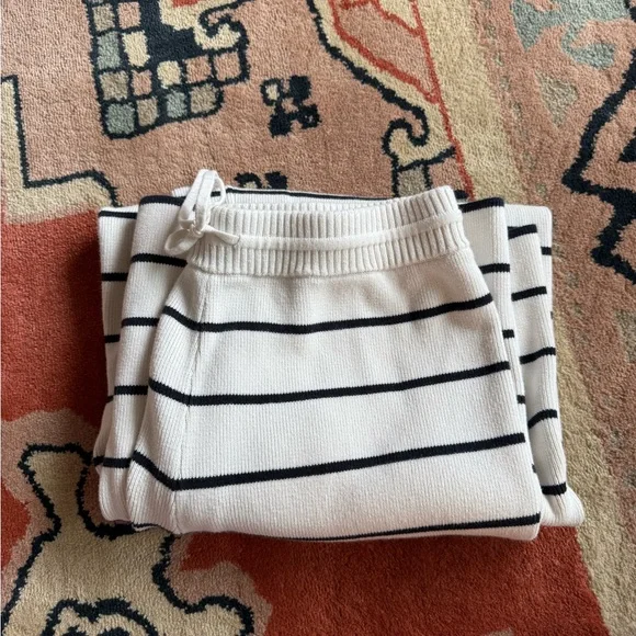 La Ligne Leo Pant Cream/Navy Striped - Picture 7 of 7